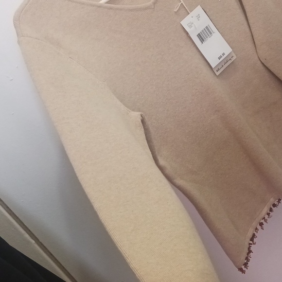 Boho chic sweater top size medium khaki NWT - Picture 4 of 10